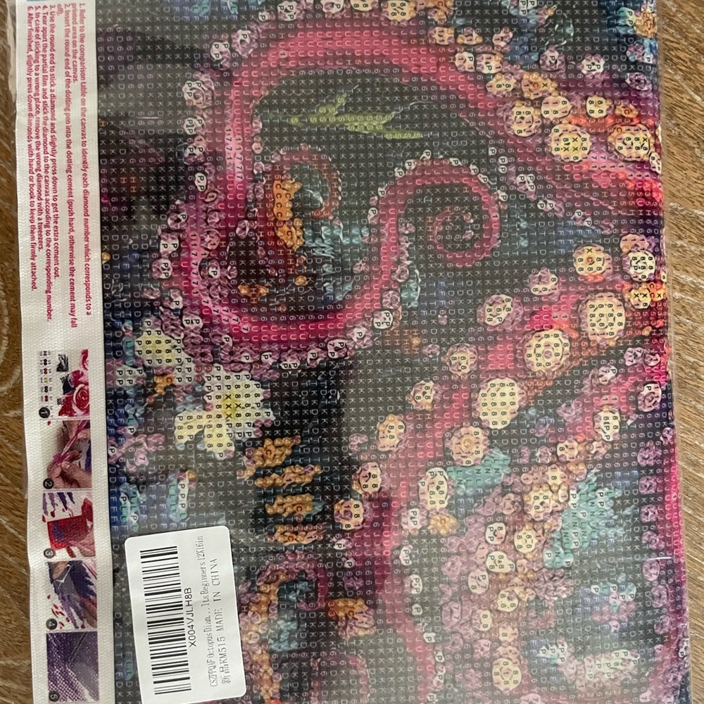 Vibrant Octopus Diamond Art Kit - Picture 5 of 5